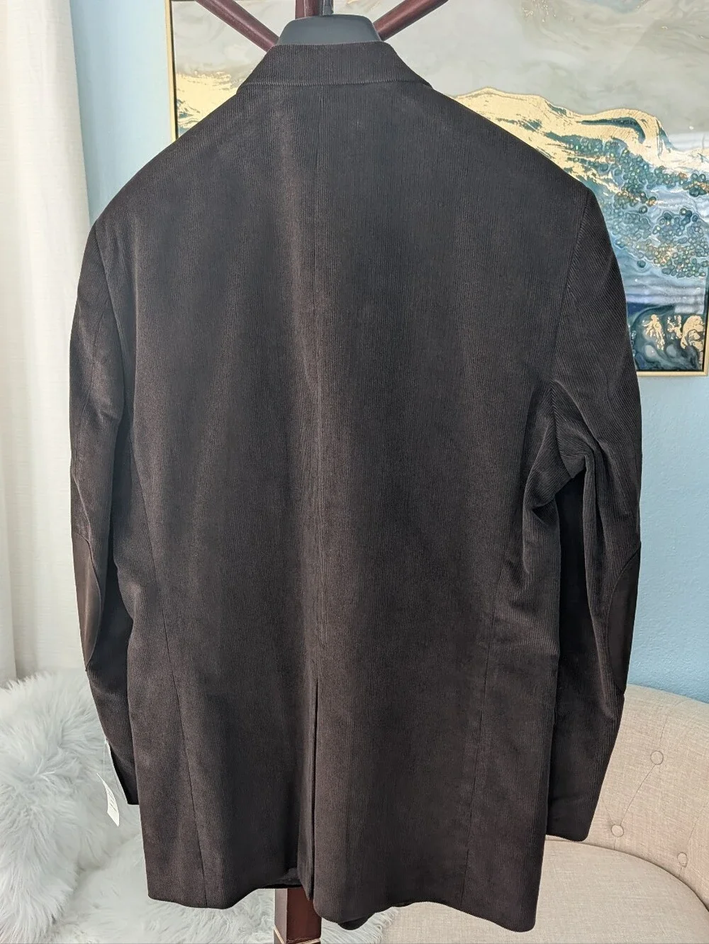NWT Chaps Dark Brown Corduroy Sport Coat - Sz 42 L.